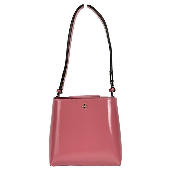NEW Tory Burch Patent Leather Emerson Small Bucket Bag Purse Shoulder Handbag